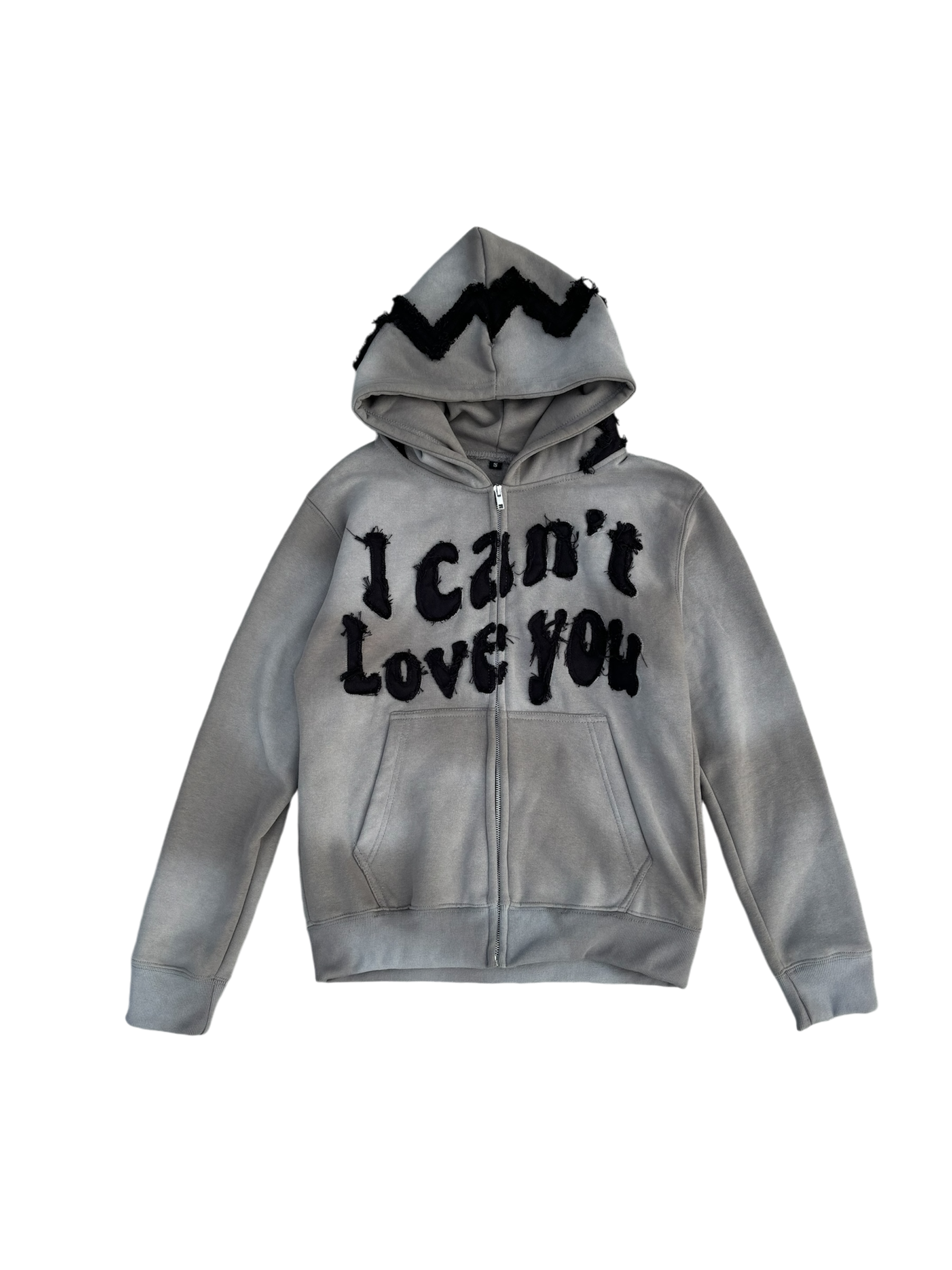 "I CANT LOVE YOU" Grey Hoodie