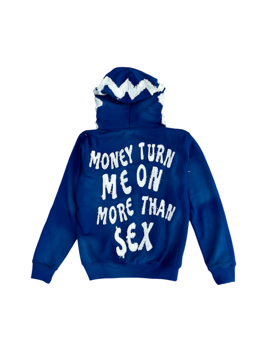 "I CANT LOVE YOU" Blue Hoodie