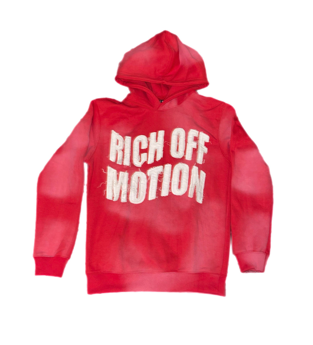 "RICH OFF MOTION" Red Hoodie