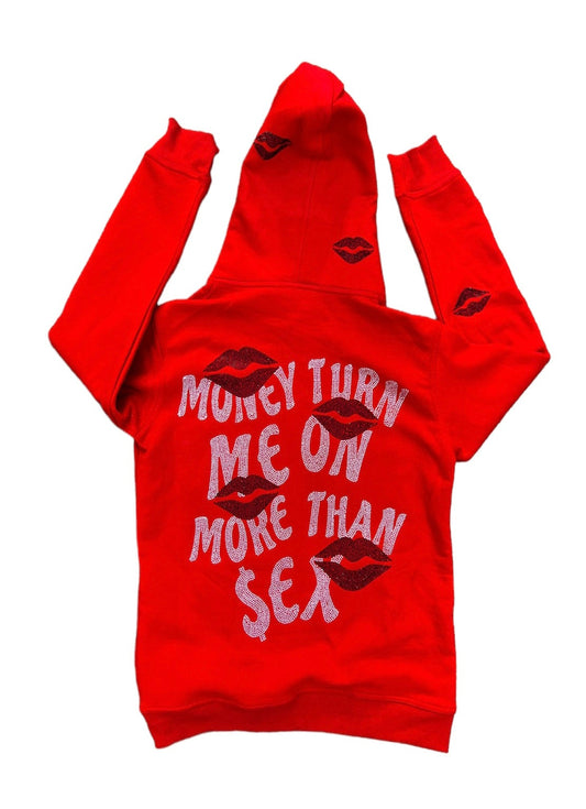 RED I CANT LOVE YOU w/ KISSES” Hoodie